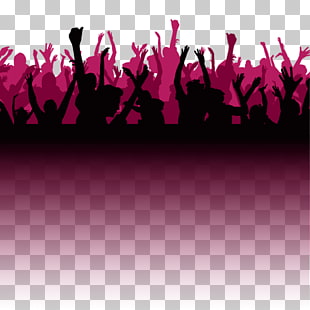 Disc jockey aptX Headphones Bluetooth, Bar Party cheer silhouette figures, silhouette people PNG clipart