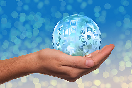person holding clear glass ball thumbnail