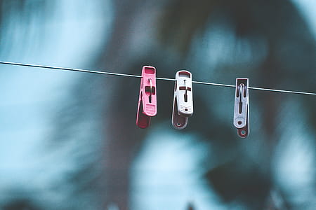 Three Clothespins on Clothesline thumbnail