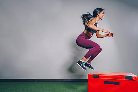 Jumping High For Fitness Photo thumbnail
