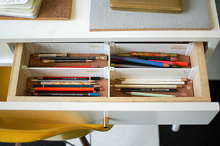 pencils inside drawer thumbnail