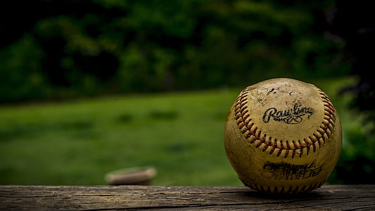 close up photo of baseball thumbnail