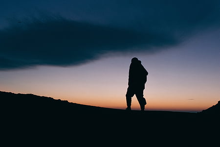 silhouette photo of man thumbnail