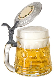 clear cut glass beer stein thumbnail