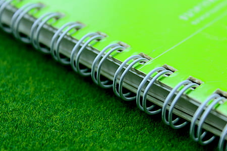 notebook, green, design, clean thumbnail