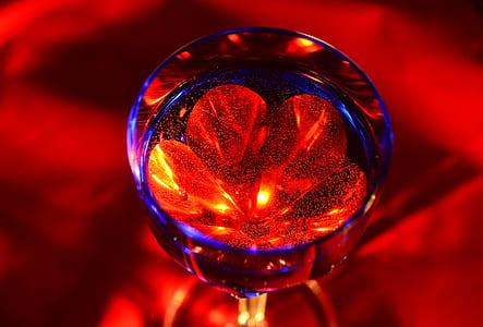 red tinted crystal ornament thumbnail