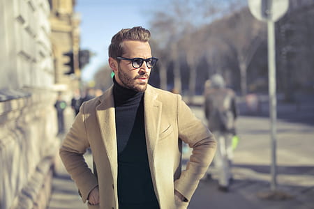 man standing at side of road thumbnail