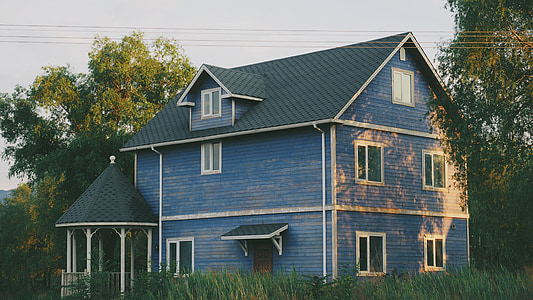 blue 3-storey house thumbnail