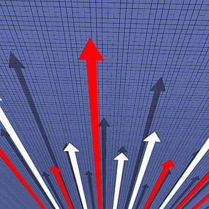 Arrows Graph Representing Progress Report And Profit thumbnail