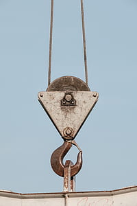 gray metal winch hook carrying metal box thumbnail