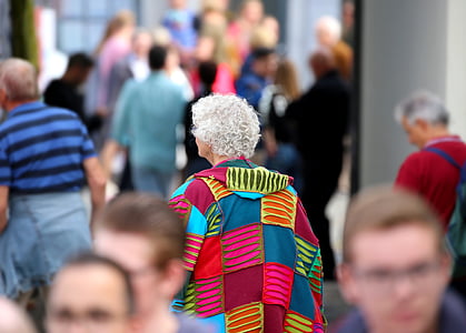 woman wearing multicolored top thumbnail