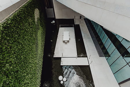 Modern white building, EDP Headquarters of architect Aires Mateus, Lisbon, Portugal thumbnail