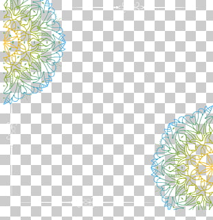 Quran, Quran background decorations, green and blue floral frame PNG clipart