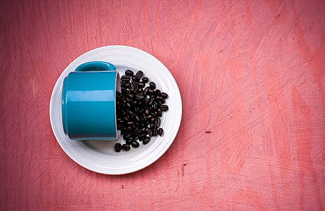 coffee bean serve on white saucer thumbnail