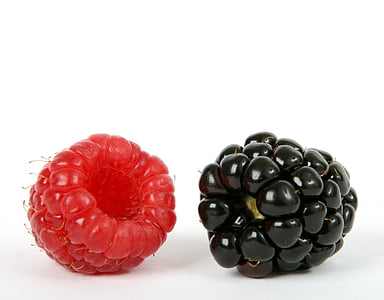 two berry fruits on white surface thumbnail