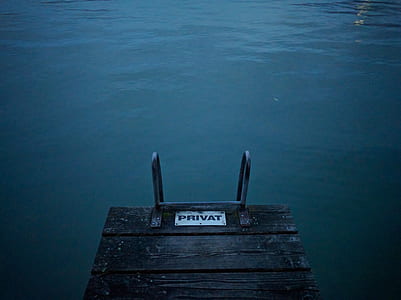 gray beach dock with stair thumbnail