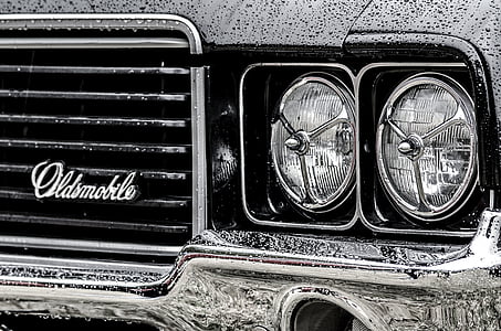 black Oldsmobile grille thumbnail