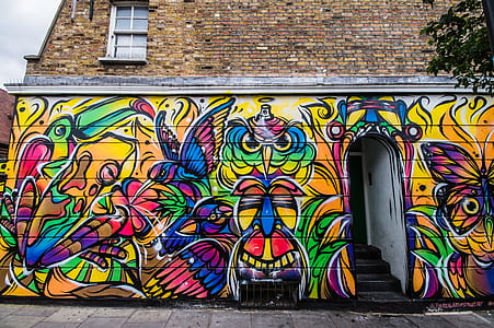 birds graffiti painted wall thumbnail