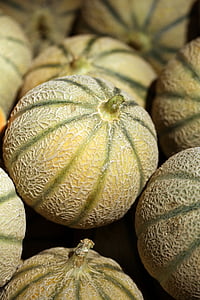 selective focus photography of white and green melon fruit thumbnail