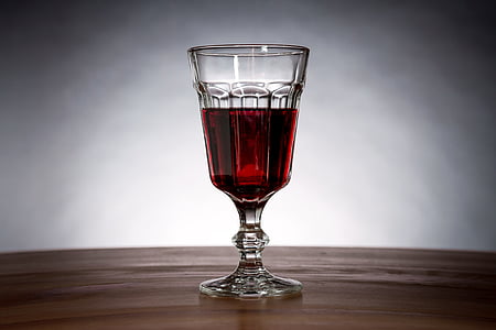 photo of clear wine glass with on table thumbnail