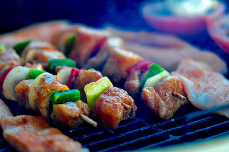 pork skewer close-up photo thumbnail