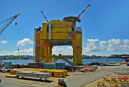 yellow heavy equipment at daytime thumbnail