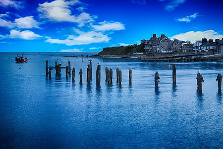 pier ruins during daytime thumbnail