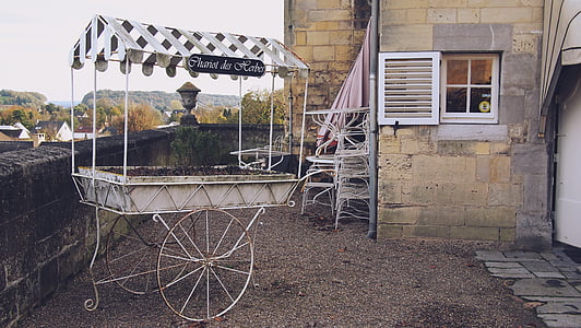 white and multicolored metal stall at daytime thumbnail