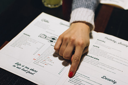 Choosing from a menu thumbnail