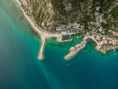 coast, coastline, aerial, ocean thumbnail