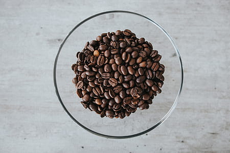 Roasted Coffee Beans on Glass Bowl thumbnail