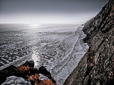 aerial photo of gray island thumbnail