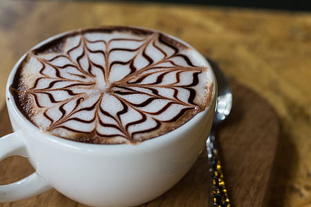 latte in white cup thumbnail