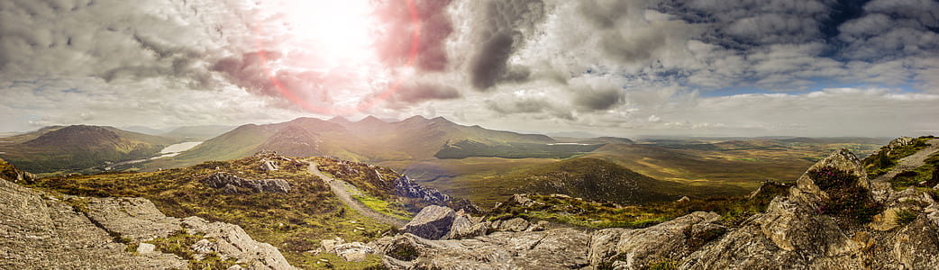 panoramic photography of mountains thumbnail