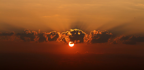 sunset over the horizon thumbnail