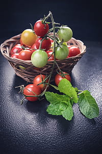 Photo of Tomatoes on Woven Basket thumbnail