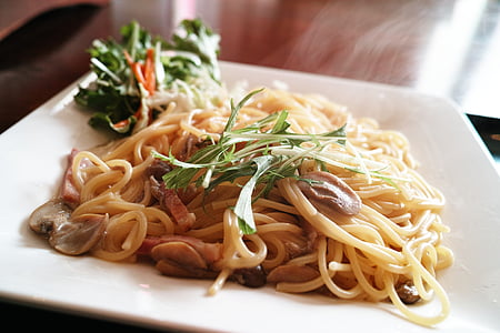 white pasta with green herbs thumbnail