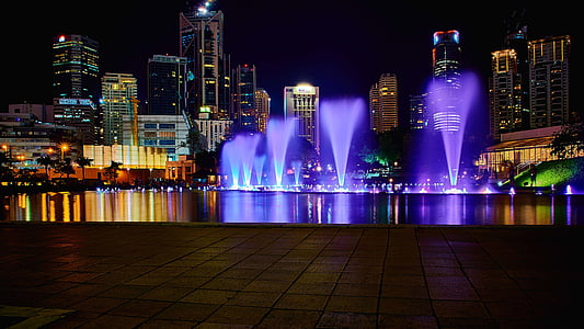 city skyline during nighttime thumbnail