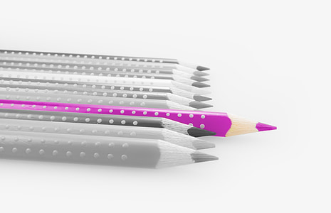 selective photo of purple pencil thumbnail