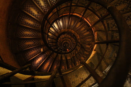 photo of brown spiral staircase thumbnail