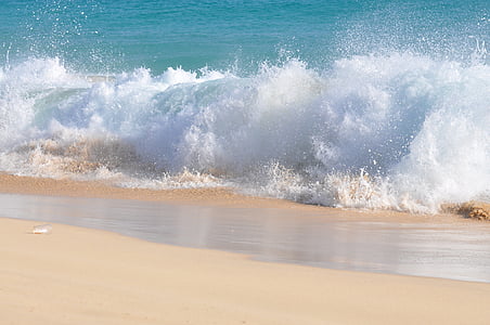 ocean and sand during daytime thumbnail