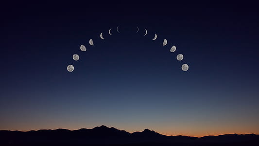 photography of time lapse of moon thumbnail
