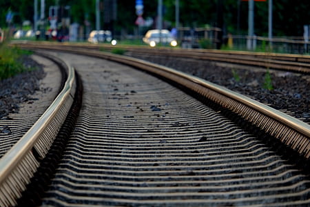 empty train rail during daytime thumbnail