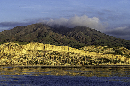 Rugged shoreline landscape of Santa Cruz Island in Channel Islands National Park, California thumbnail
