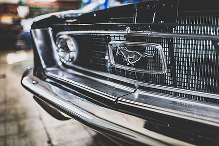 closeup photography of Ford Mustang coupe thumbnail