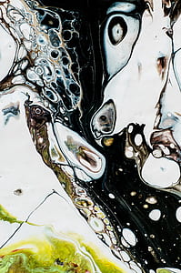 black and white abstract painting thumbnail