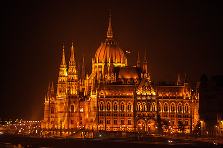 lighted dome cathedral during night time thumbnail