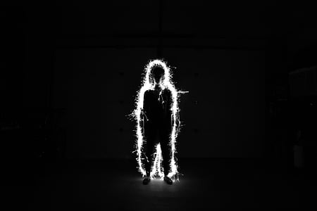 silhouette of man wallpaper thumbnail