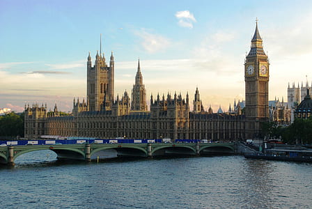 Big Ben, London under cloudy blue sky during daytime thumbnail