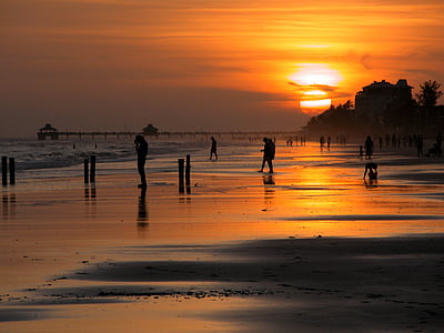 sunset by the beach thumbnail